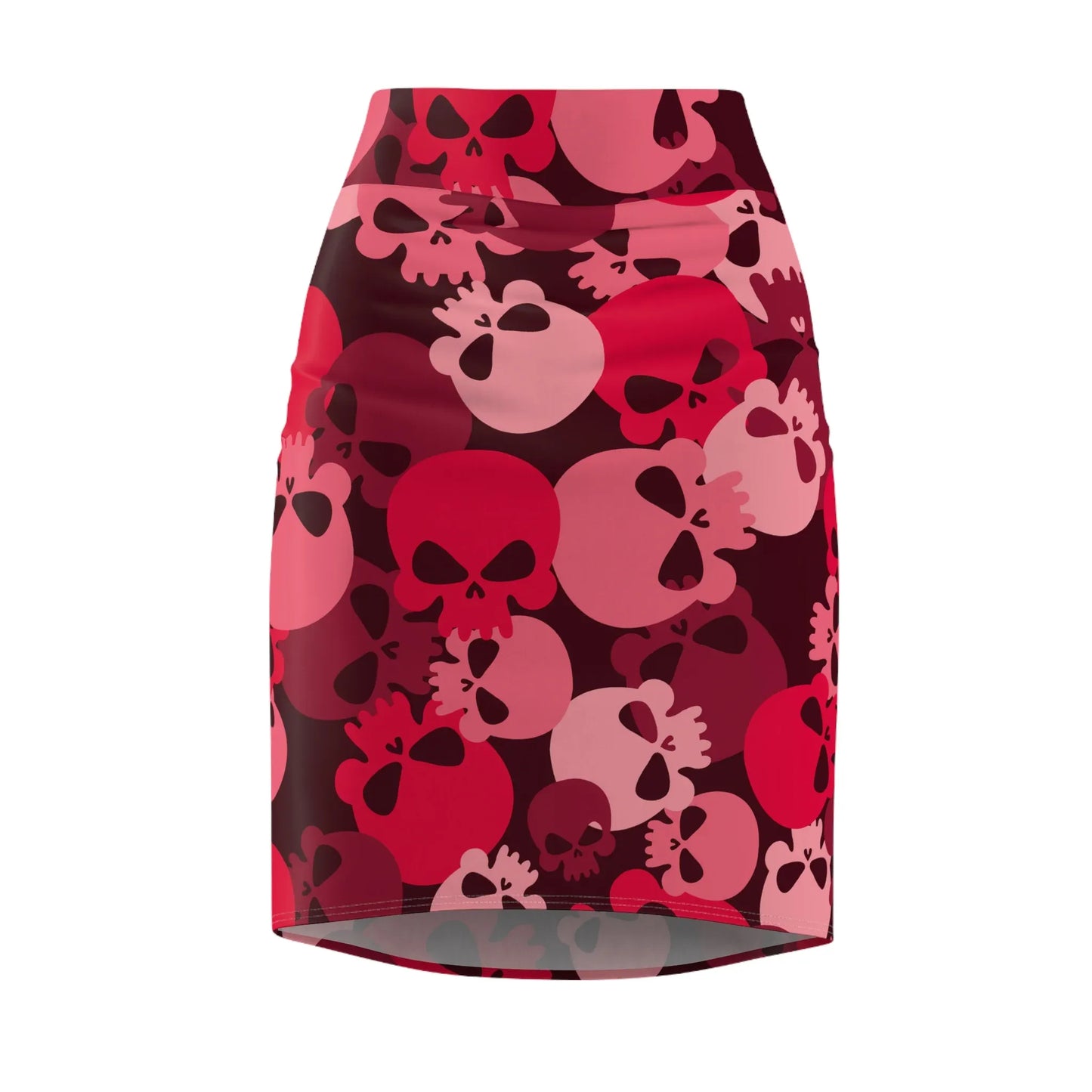 red-skull-bleistiftrock-fur-damen-eleganter-mid-waist-rock-mit-stretch-komfort-bleistiftrock-jlr-design-4 - JLR Design