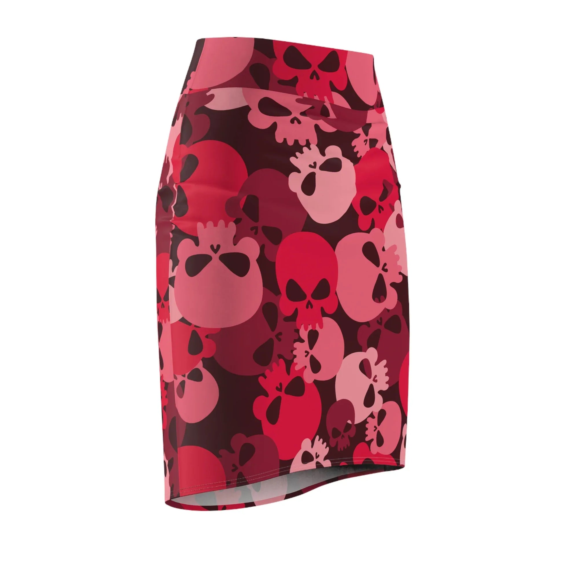 red-skull-bleistiftrock-fur-damen-eleganter-mid-waist-rock-mit-stretch-komfort-bleistiftrock-jlr-design-6 - JLR Design