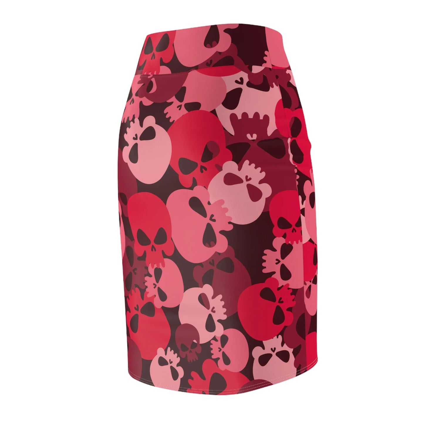 red-skull-bleistiftrock-fur-damen-eleganter-mid-waist-rock-mit-stretch-komfort-bleistiftrock-jlr-design-7 - JLR Design