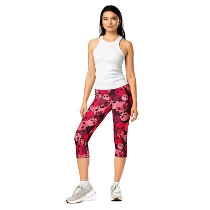 red-skull-damen-capri-leggings-capri-leggings-jlr-design-1 - JLR Design