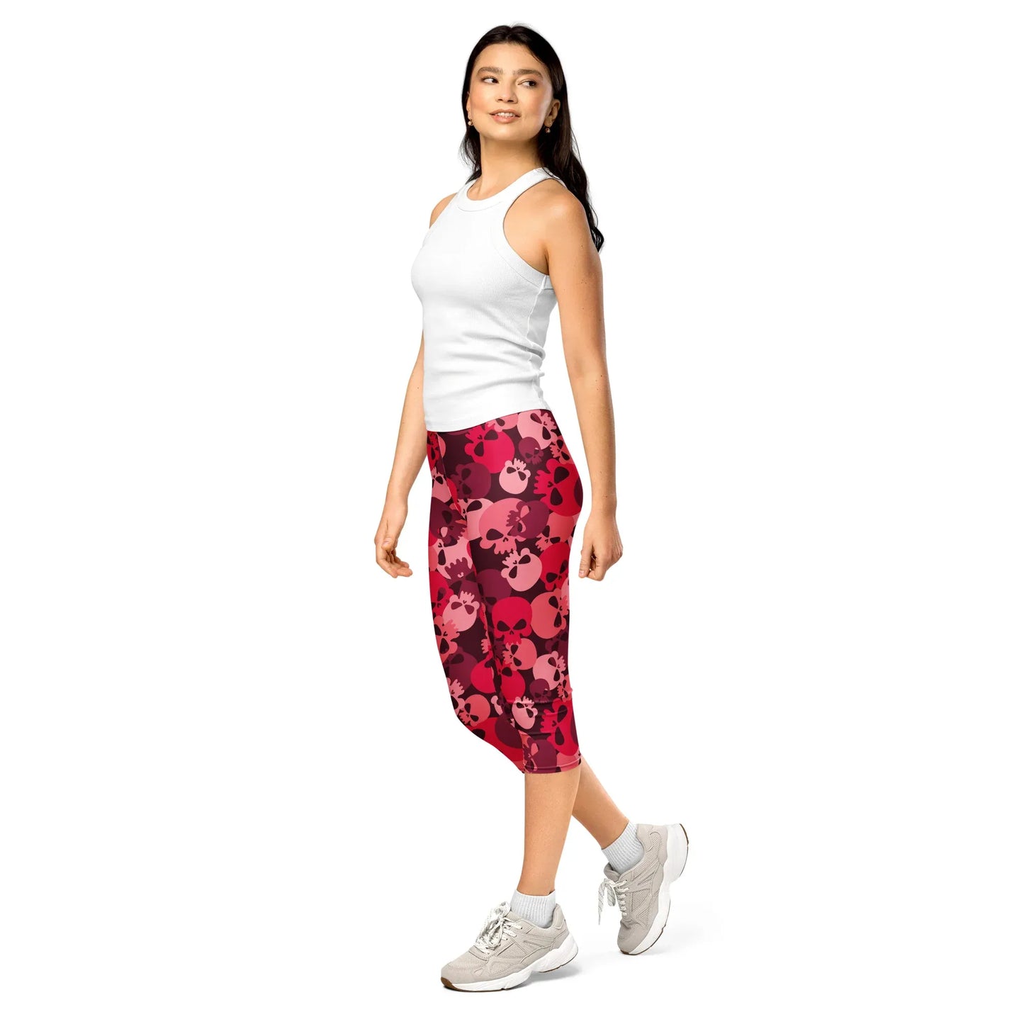 red-skull-damen-capri-leggings-capri-leggings-jlr-design-11 - JLR Design