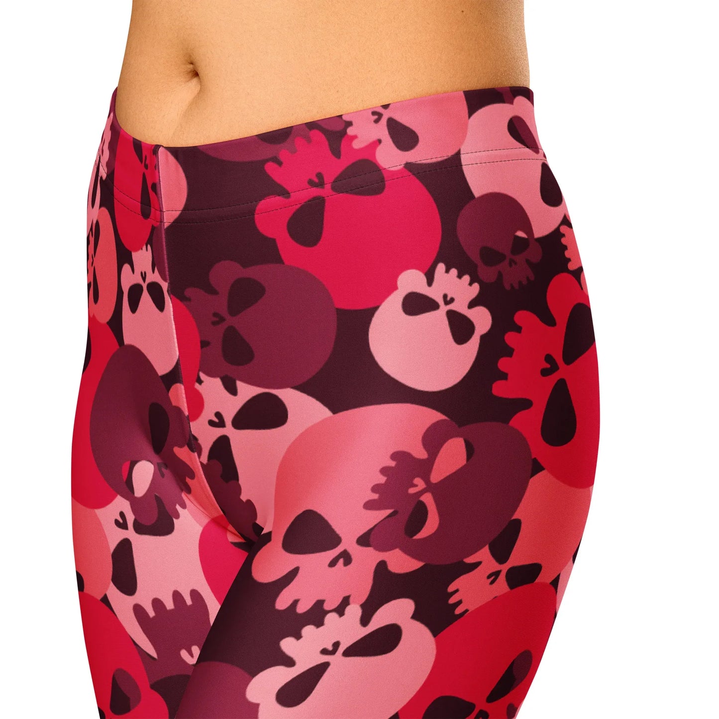red-skull-damen-capri-leggings-capri-leggings-jlr-design-12 - JLR Design