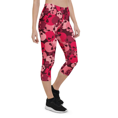 red-skull-damen-capri-leggings-capri-leggings-jlr-design-3 - JLR Design