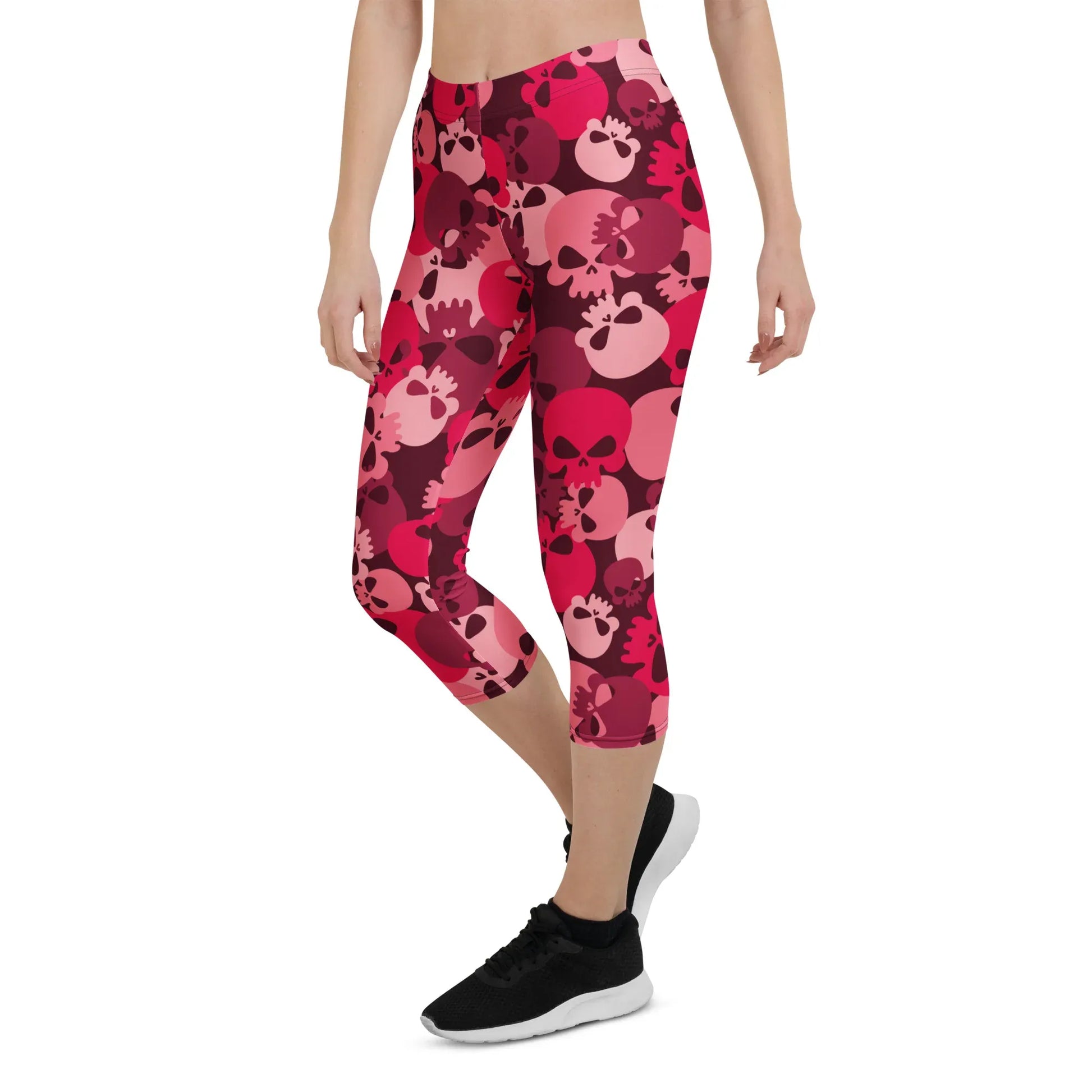 red-skull-damen-capri-leggings-capri-leggings-jlr-design-4 - JLR Design
