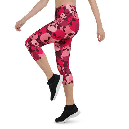 red-skull-damen-capri-leggings-capri-leggings-jlr-design-6 - JLR Design