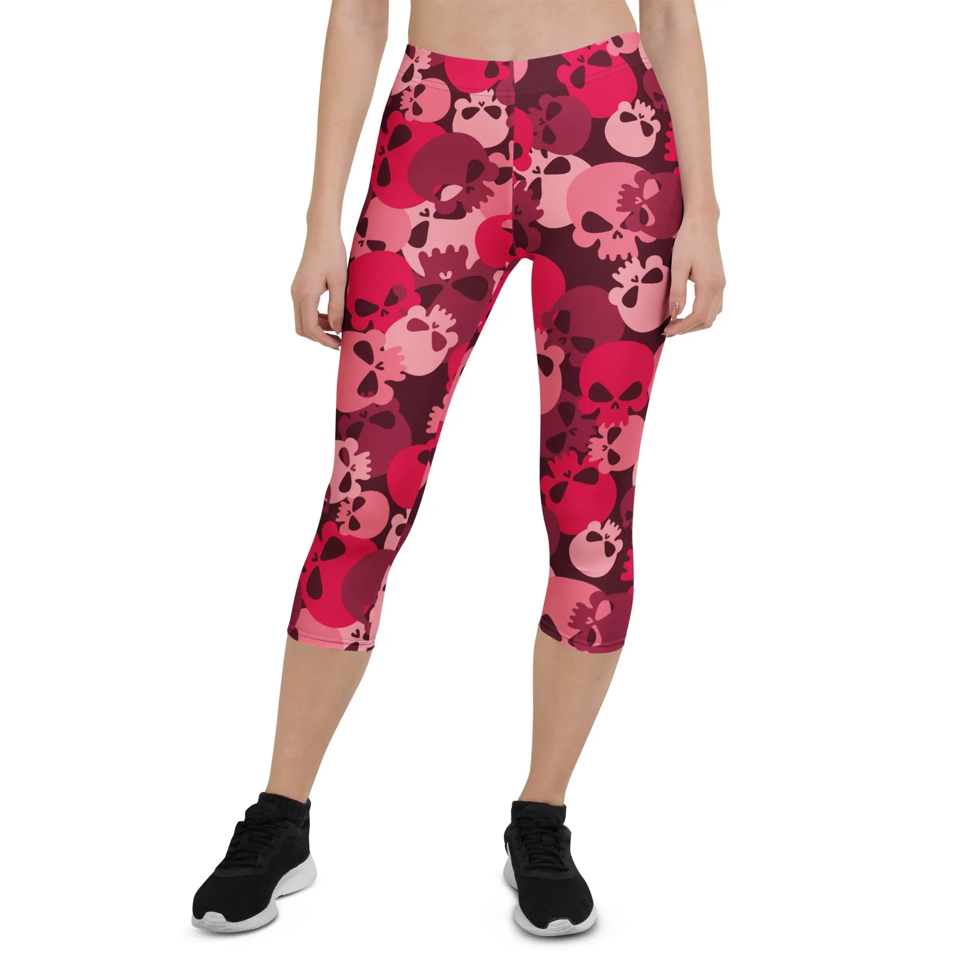 red-skull-damen-capri-leggings-capri-leggings-jlr-design-8 - JLR Design