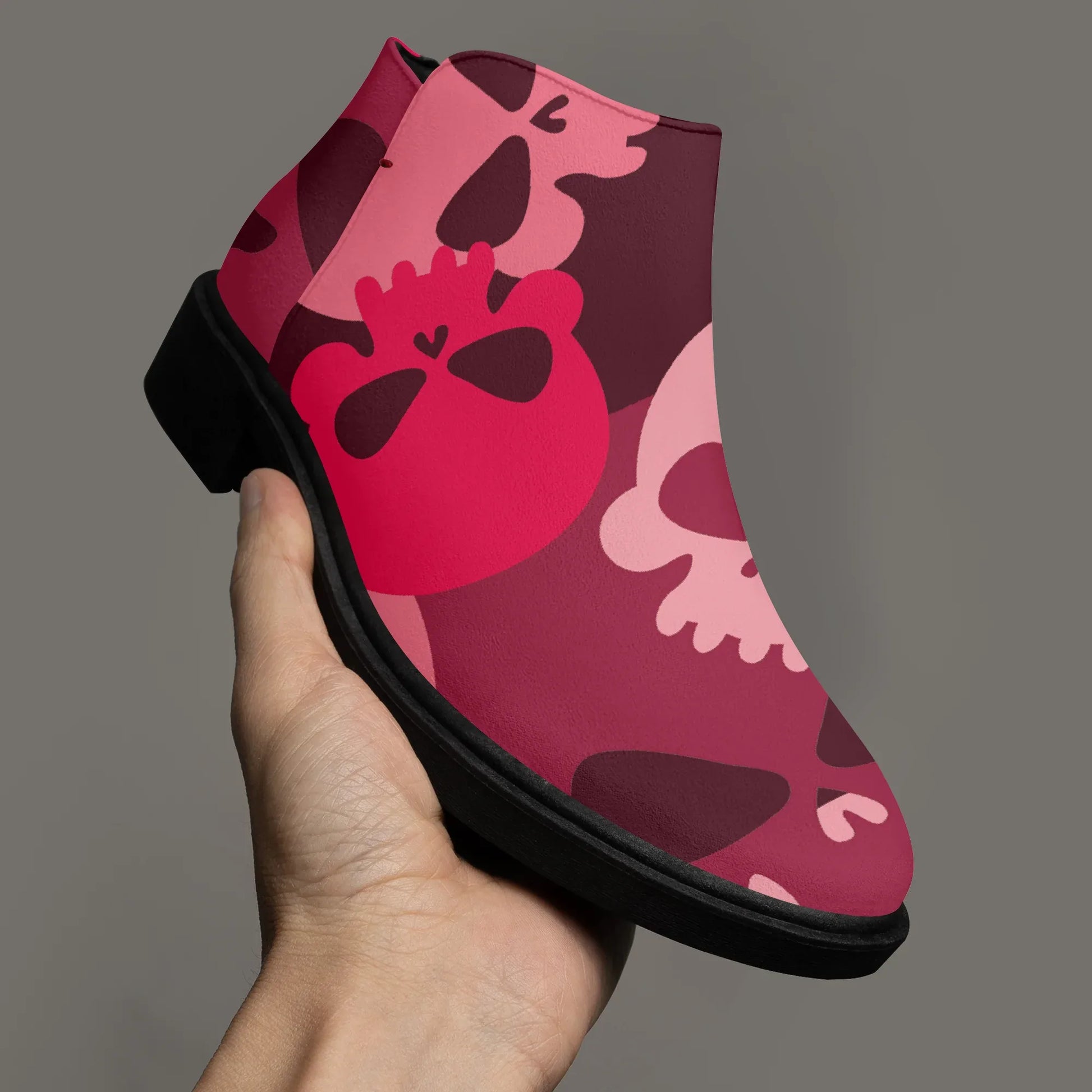 red-skull-elegante-reissverschluss-stiefeletten-stiefeletten-jlr-design-3 - JLR Design