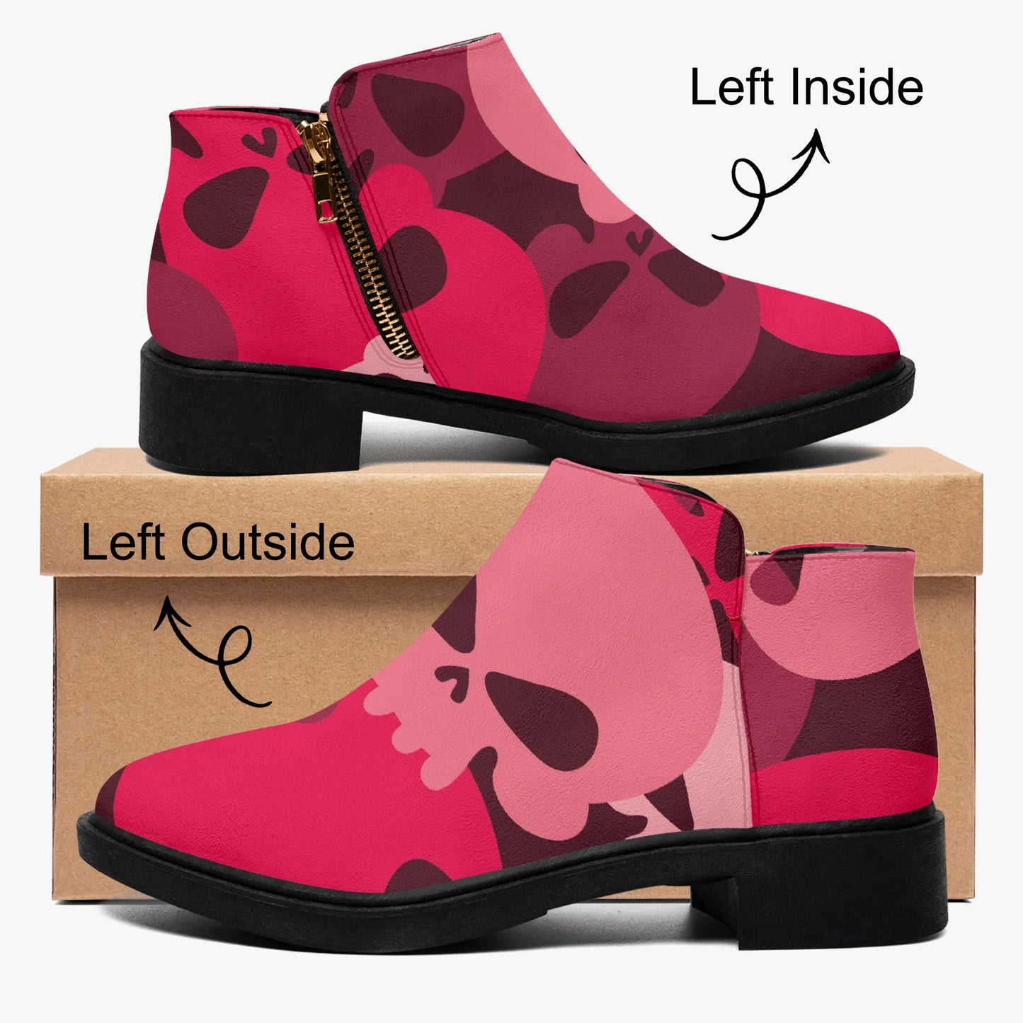 red-skull-elegante-reissverschluss-stiefeletten-stiefeletten-jlr-design-4 - JLR Design