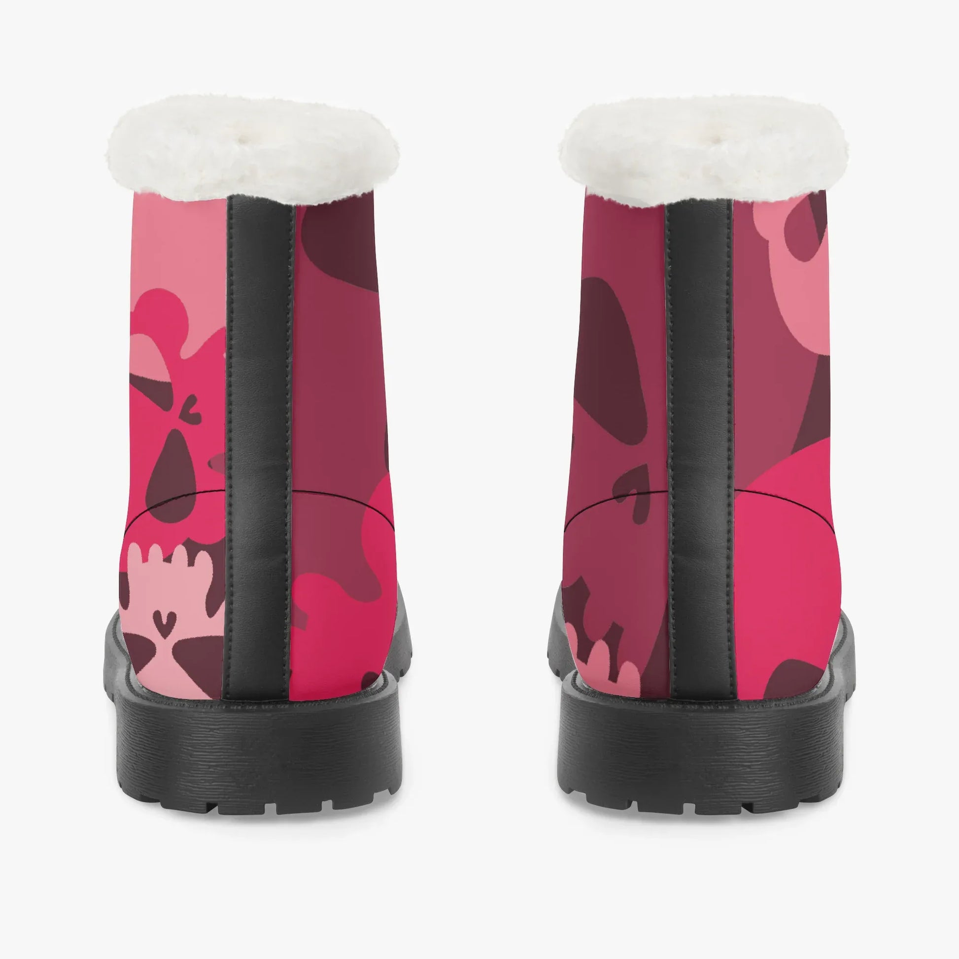 red-skull-faux-fur-leder-boots-boots-jlr-design-6 - JLR Design
