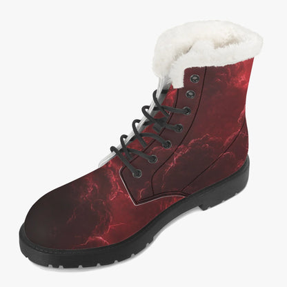 red-thunder-faux-fur-leder-boots-boots-jlr-design-3 - JLR Design