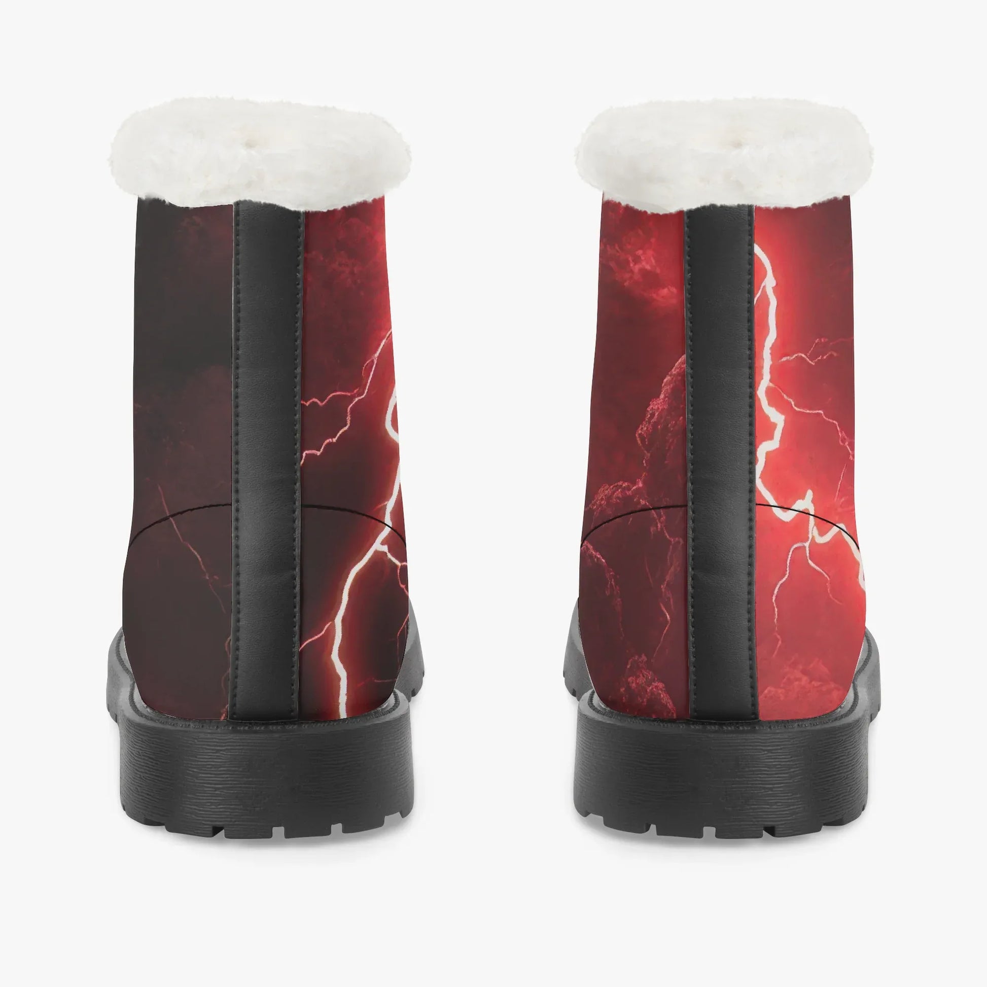 red-thunder-faux-fur-leder-boots-boots-jlr-design-6 - JLR Design