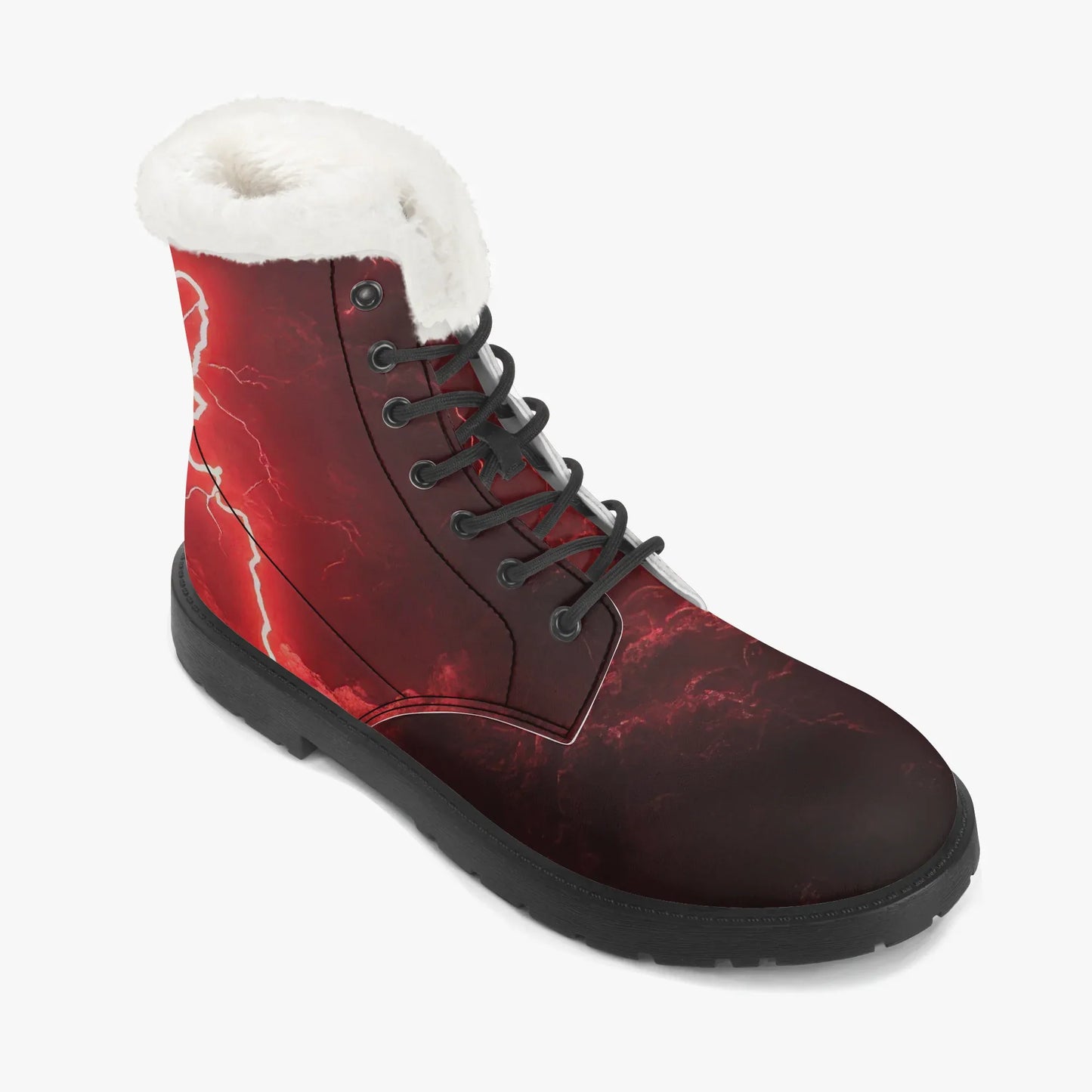 red-thunder-faux-fur-leder-boots-boots-jlr-design-7 - JLR Design
