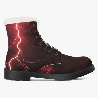 red-thunder-faux-fur-leder-boots-boots-jlr-design-8 - JLR Design