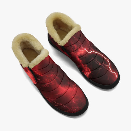 red-thunder-faux-fur-slipper-slipper-jlr-design-2 - JLR Design