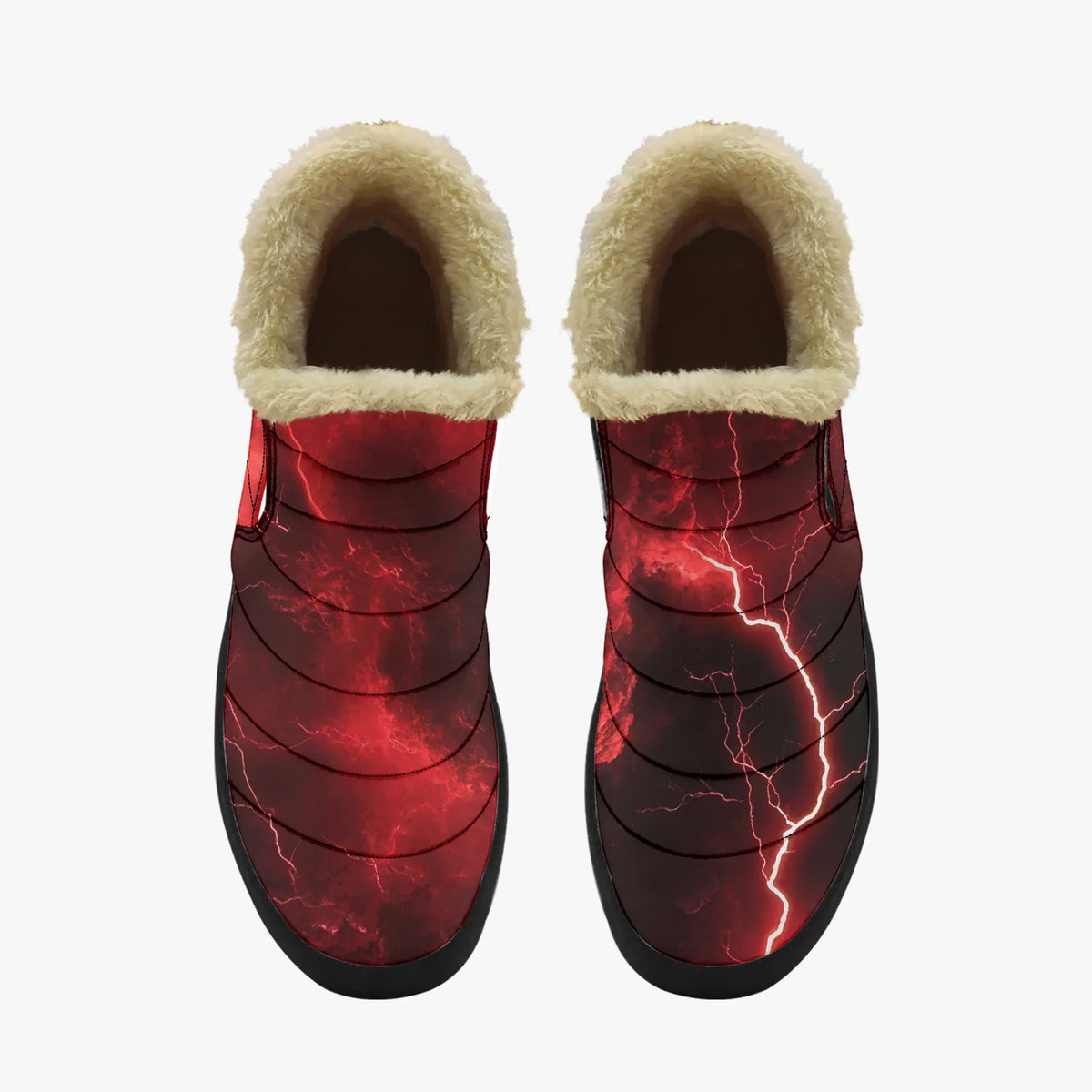 red-thunder-faux-fur-slipper-slipper-jlr-design-jlr-design-de-5 - JLR Design