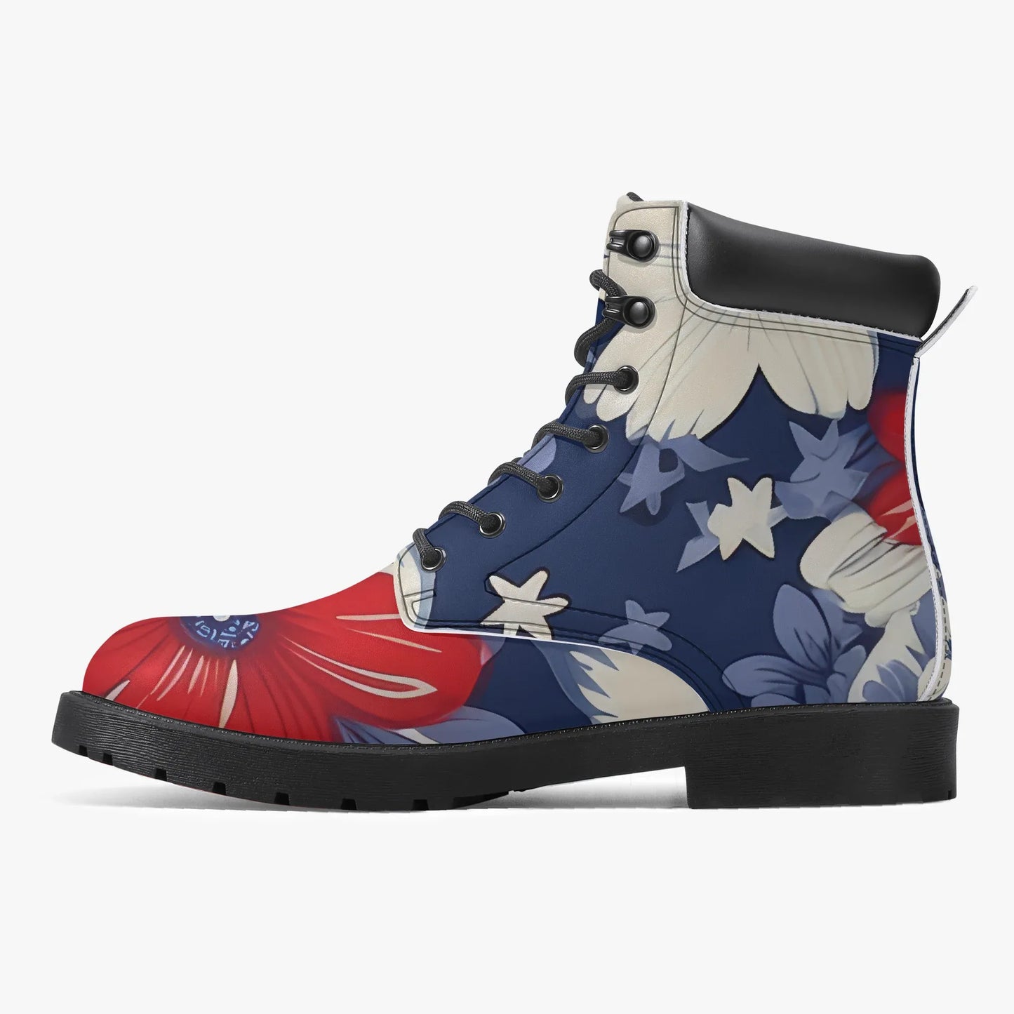 red-white-blue-flower-leder-boots-or-stylische-und-warme-winterstiefel-boots-jlr-design-7 - JLR Design