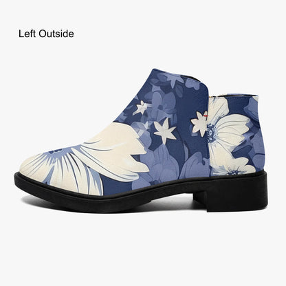 red-white-blue-flowers-elegante-reissverschluss-stiefeletten-stiefeletten-jlr-design-5 - JLR Design