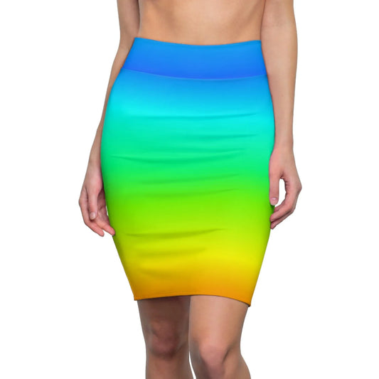 regenbogen-bleistiftrock-fur-damen-eleganter-mid-waist-rock-mit-stretch-komfort-bleistiftrock-jlr-design-1 - JLR Design