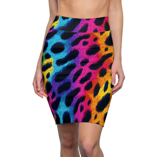 regenbogen-leopard-v1-bleistiftrock-fur-damen-eleganter-mid-waist-rock-mit-stretch-komfort-bleistiftrock-jlr-design-1 - JLR Design
