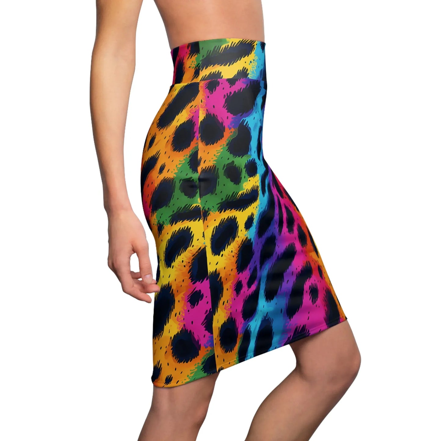 regenbogen-leopard-v1-bleistiftrock-fur-damen-eleganter-mid-waist-rock-mit-stretch-komfort-bleistiftrock-jlr-design-3 - JLR Design