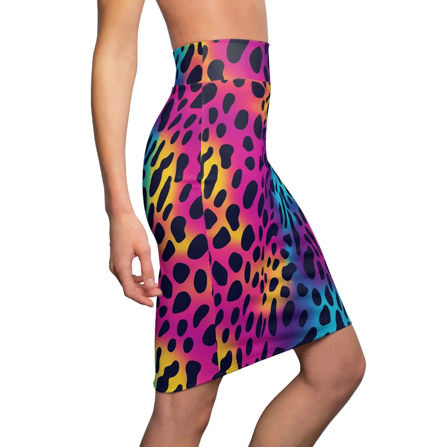 regenbogen-leopard-v2-bleistiftrock-fur-damen-eleganter-mid-waist-rock-mit-stretch-komfort-bleistiftrock-jlr-design-3 - JLR Design