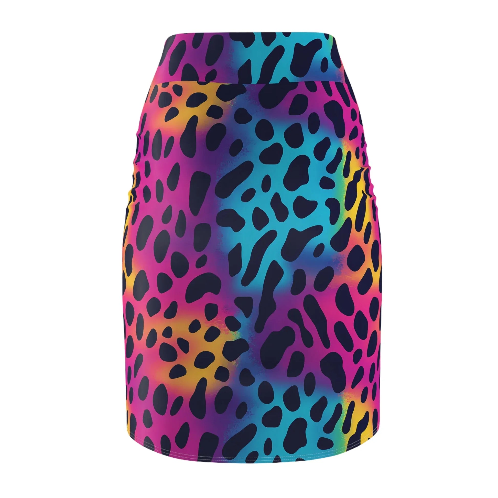 regenbogen-leopard-v2-bleistiftrock-fur-damen-eleganter-mid-waist-rock-mit-stretch-komfort-bleistiftrock-jlr-design-5 - JLR Design