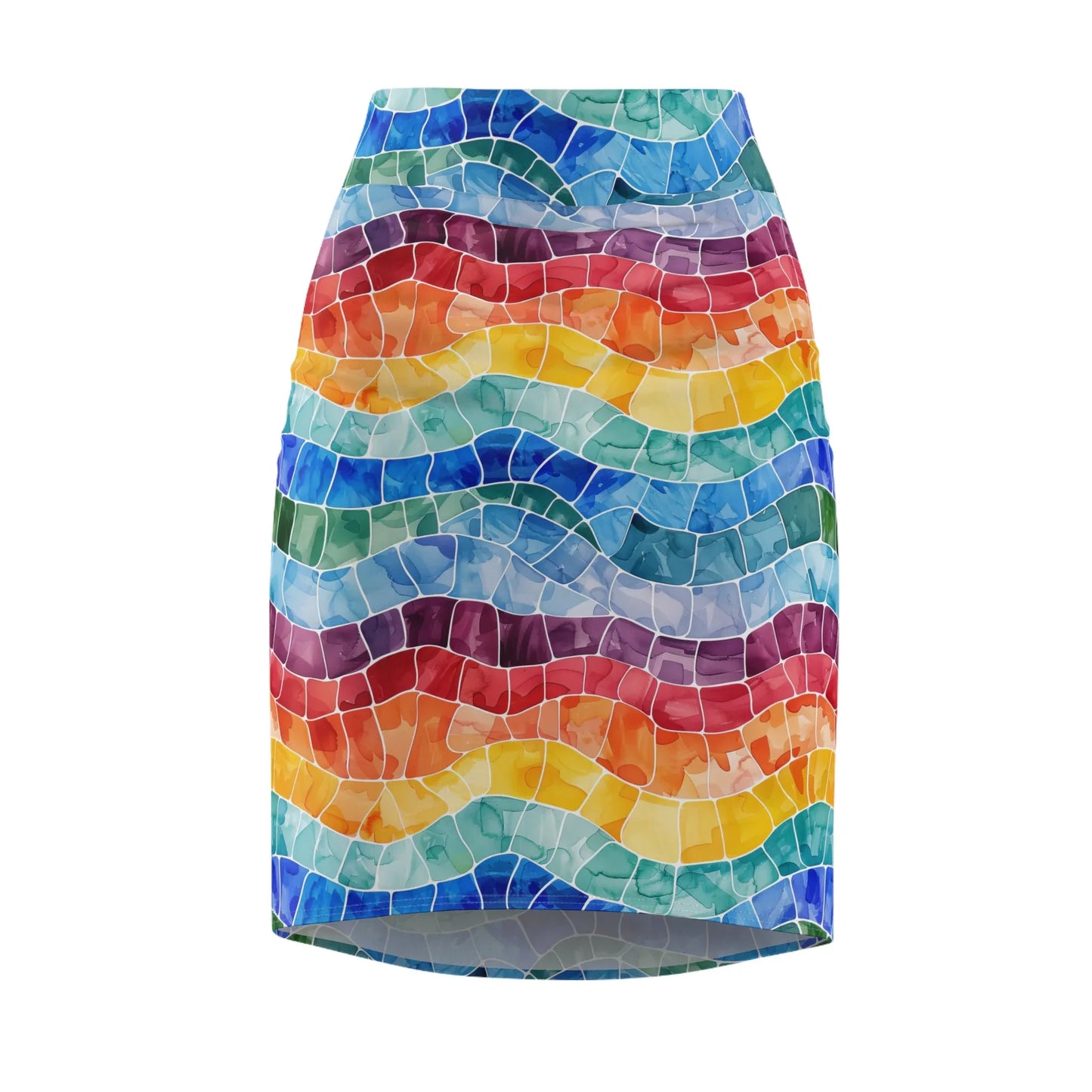 regenbogen-mosaik-bleistiftrock-fur-damen-eleganter-mid-waist-rock-mit-stretch-komfort-bleistiftrock-jlr-design-4 - JLR Design