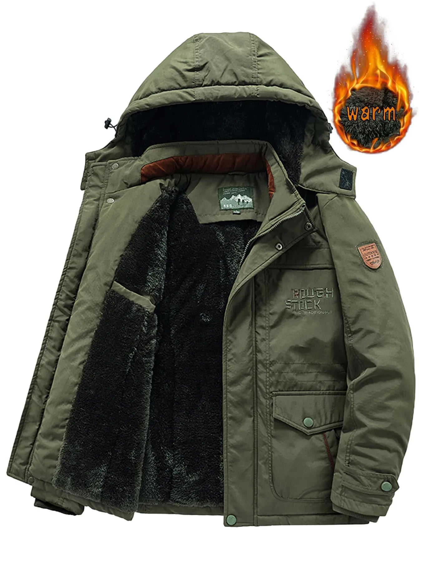 retro-heritage-pluschjacke-mit-kapuze-warme-baumwolljacke-im-vintage-look-and-dicker-futterung-jacke-jlr-design-5 - JLR Design