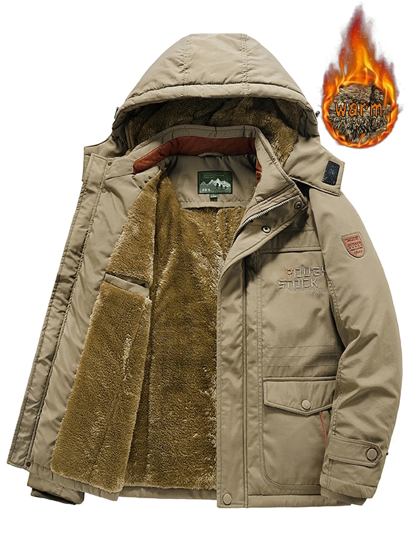 retro-heritage-pluschjacke-mit-kapuze-warme-baumwolljacke-im-vintage-look-and-dicker-futterung-jacke-jlr-design-6 - JLR Design