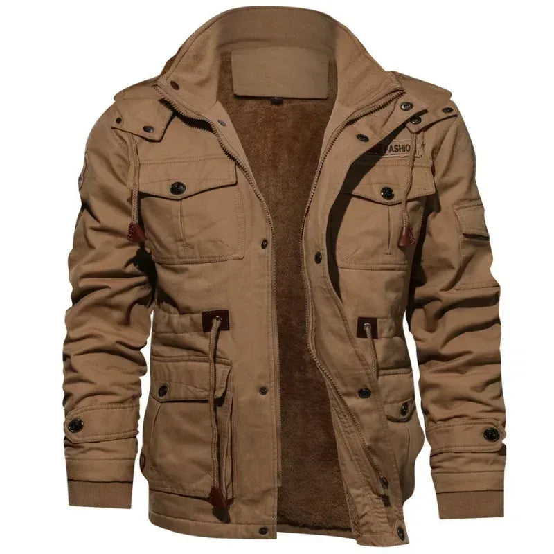 retro-heritage-pluschjacke-mit-kapuze-warme-baumwolljacke-im-vintage-look-and-dicker-futterung-jacke-jlr-design-8 - JLR Design