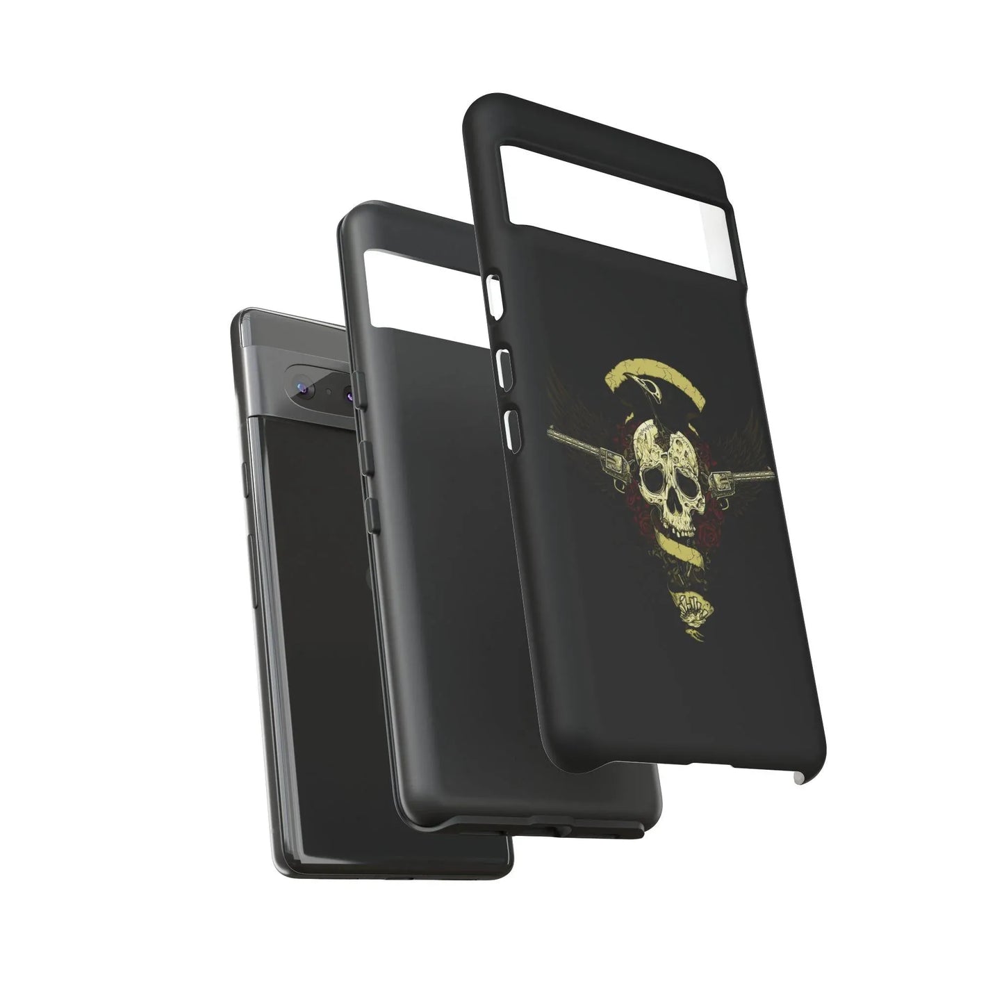 revolver-skull-handyhulle-google-pixel-2-3-4-5-6-7-8-9-a-xl-pro-5g-phone-case-jlr-design-10 - JLR Design