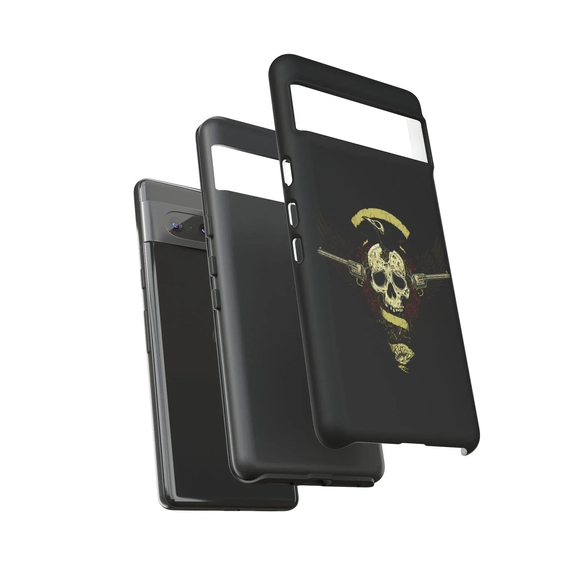 revolver-skull-handyhulle-google-pixel-2-3-4-5-6-7-8-9-a-xl-pro-5g-phone-case-jlr-design-10 - JLR Design