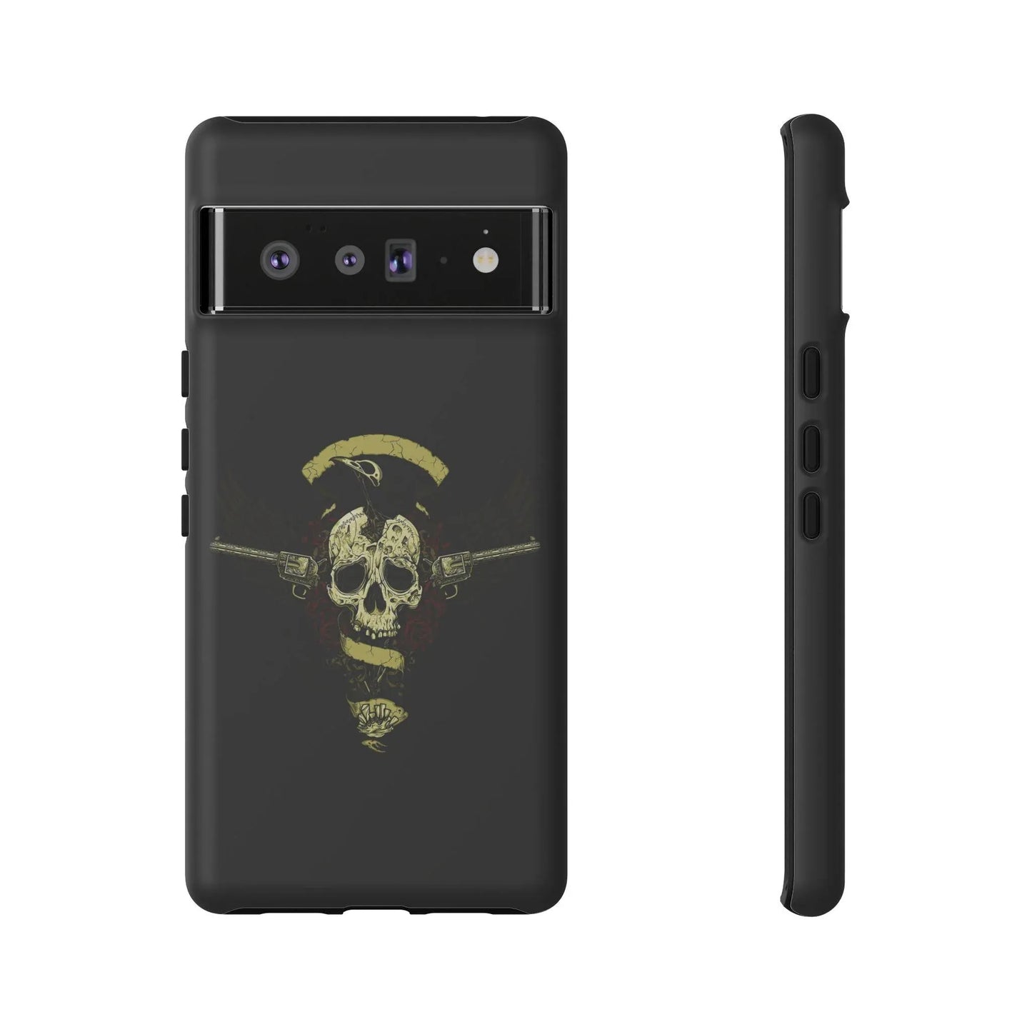 revolver-skull-handyhulle-google-pixel-2-3-4-5-6-7-8-9-a-xl-pro-5g-phone-case-jlr-design-14 - JLR Design