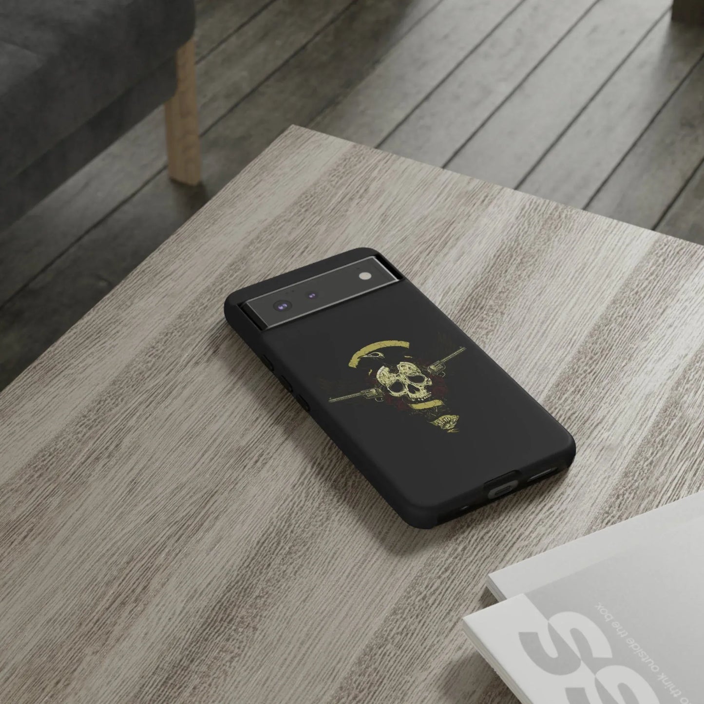 revolver-skull-handyhulle-google-pixel-2-3-4-5-6-7-8-9-a-xl-pro-5g-phone-case-jlr-design-20 - JLR Design