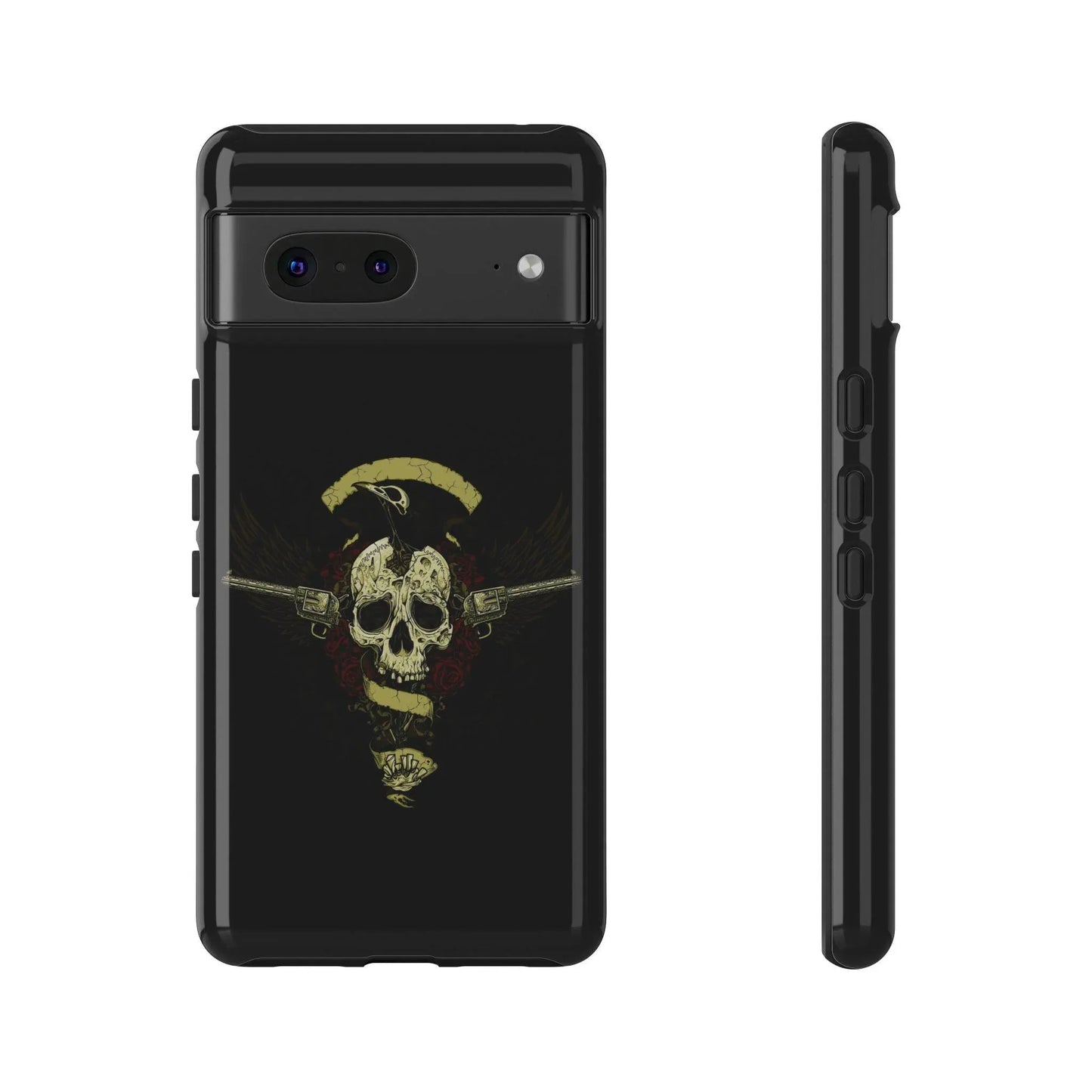 revolver-skull-handyhulle-google-pixel-2-3-4-5-6-7-8-9-a-xl-pro-5g-phone-case-jlr-design-5 - JLR Design