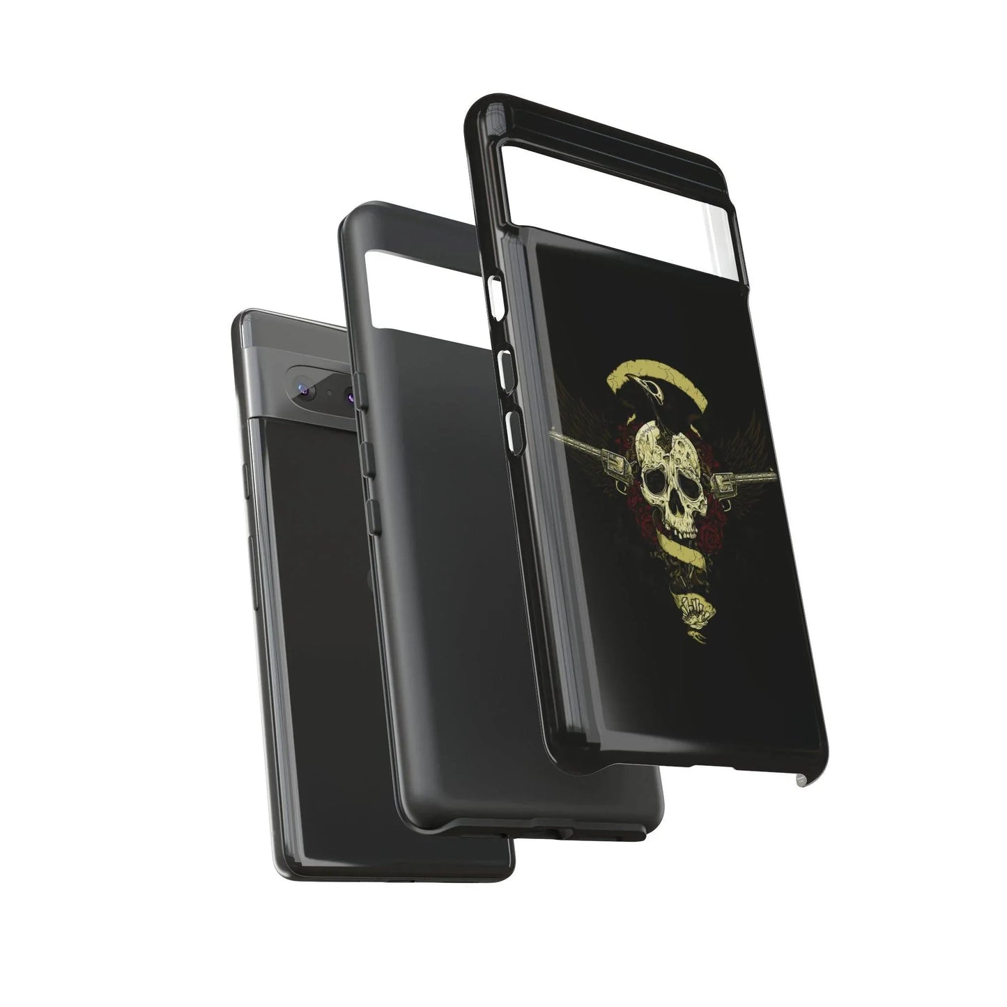 revolver-skull-handyhulle-google-pixel-2-3-4-5-6-7-8-9-a-xl-pro-5g-phone-case-jlr-design-7 - JLR Design