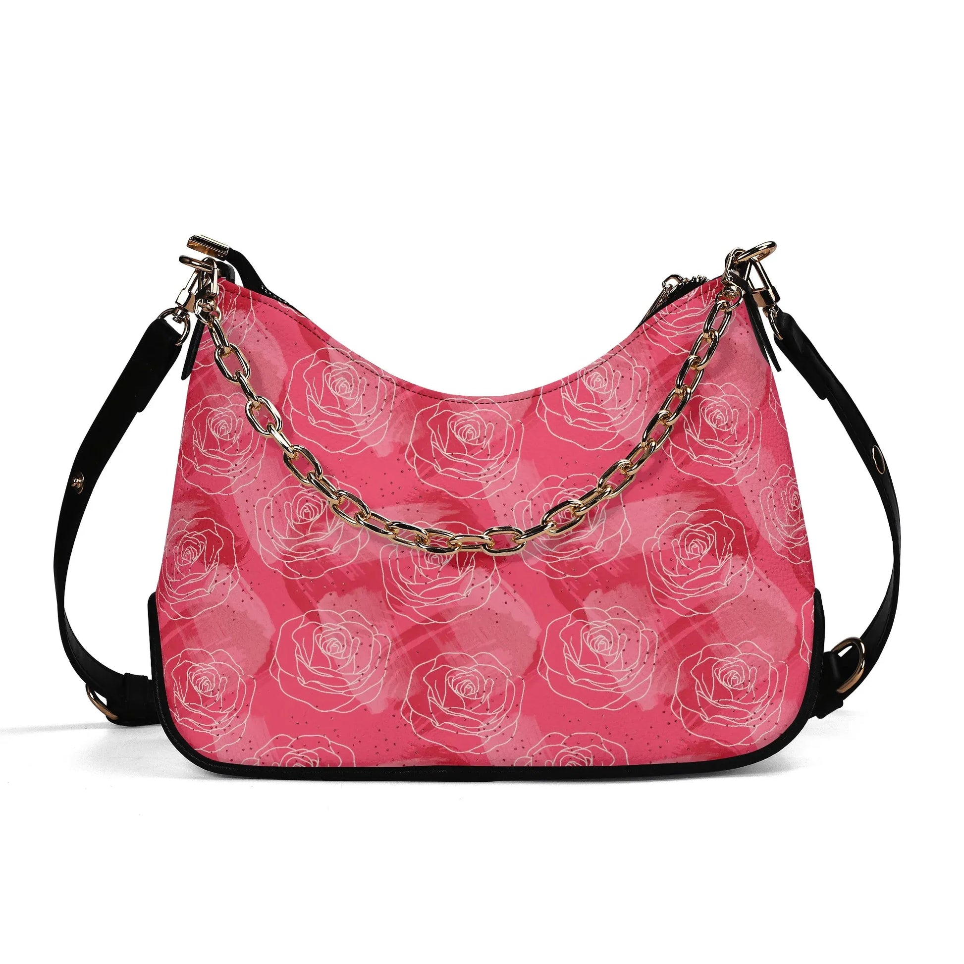 rosen-in-pink-elegante-umhangetasche-mit-kette-umhangetasche-jlr-design-1 - JLR Design