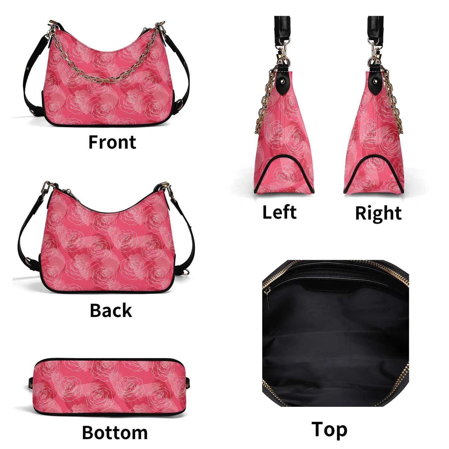 rosen-in-pink-elegante-umhangetasche-mit-kette-umhangetasche-jlr-design-6 - JLR Design