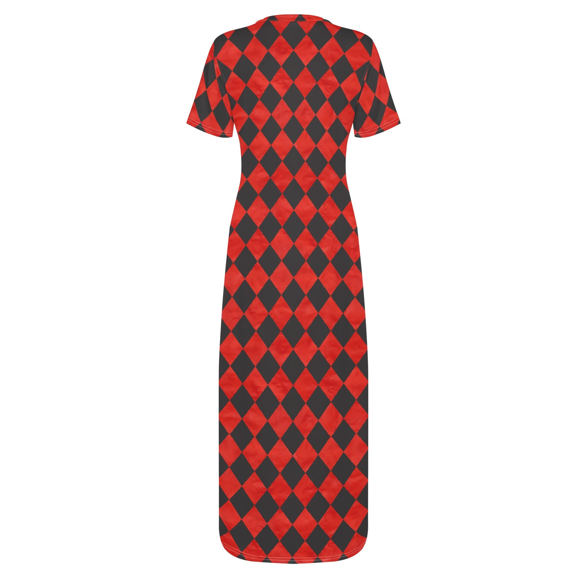 rot-kariert-bodycon-maxi-dress-long-dress-jlr-design-jlr-design-de-4 - JLR Design