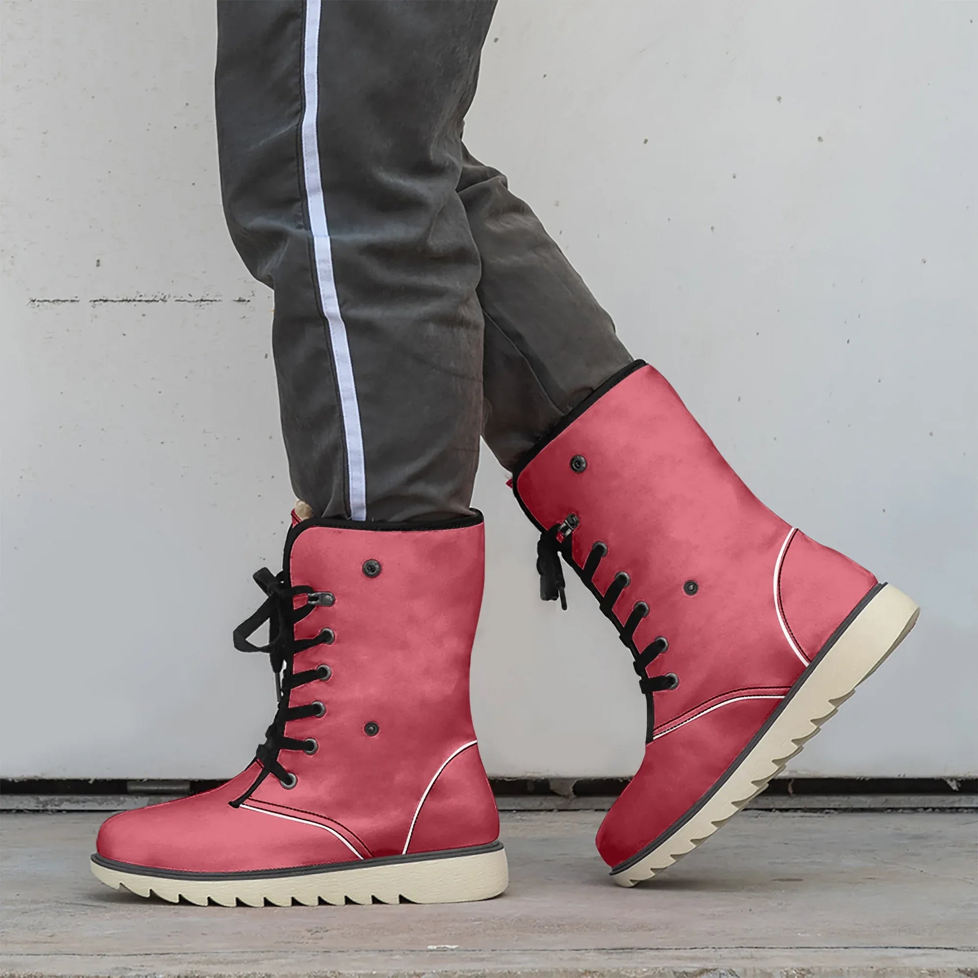 rote-chic-boots-mit-pluschfutter-stiefel-jlr-design-2 - JLR Design