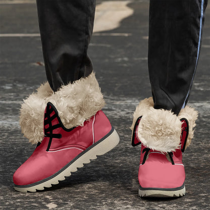 rote-chic-boots-mit-pluschfutter-stiefel-jlr-design-3 - JLR Design