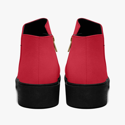 rote-elegante-reissverschluss-stiefeletten-stiefeletten-jlr-design-2 - JLR Design