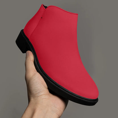 rote-elegante-reissverschluss-stiefeletten-stiefeletten-jlr-design-3 - JLR Design