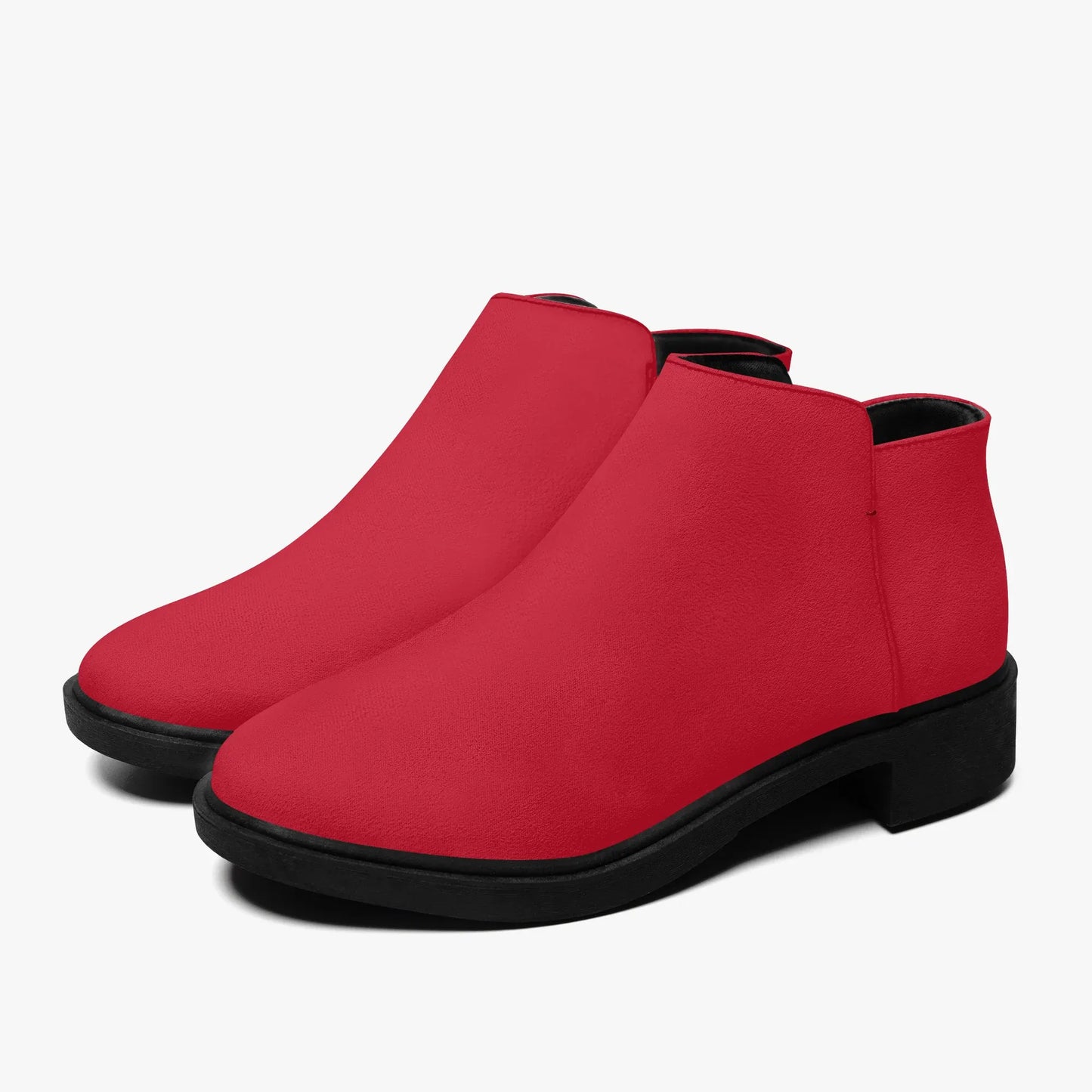 rote-elegante-reissverschluss-stiefeletten-stiefeletten-jlr-design-6 - JLR Design
