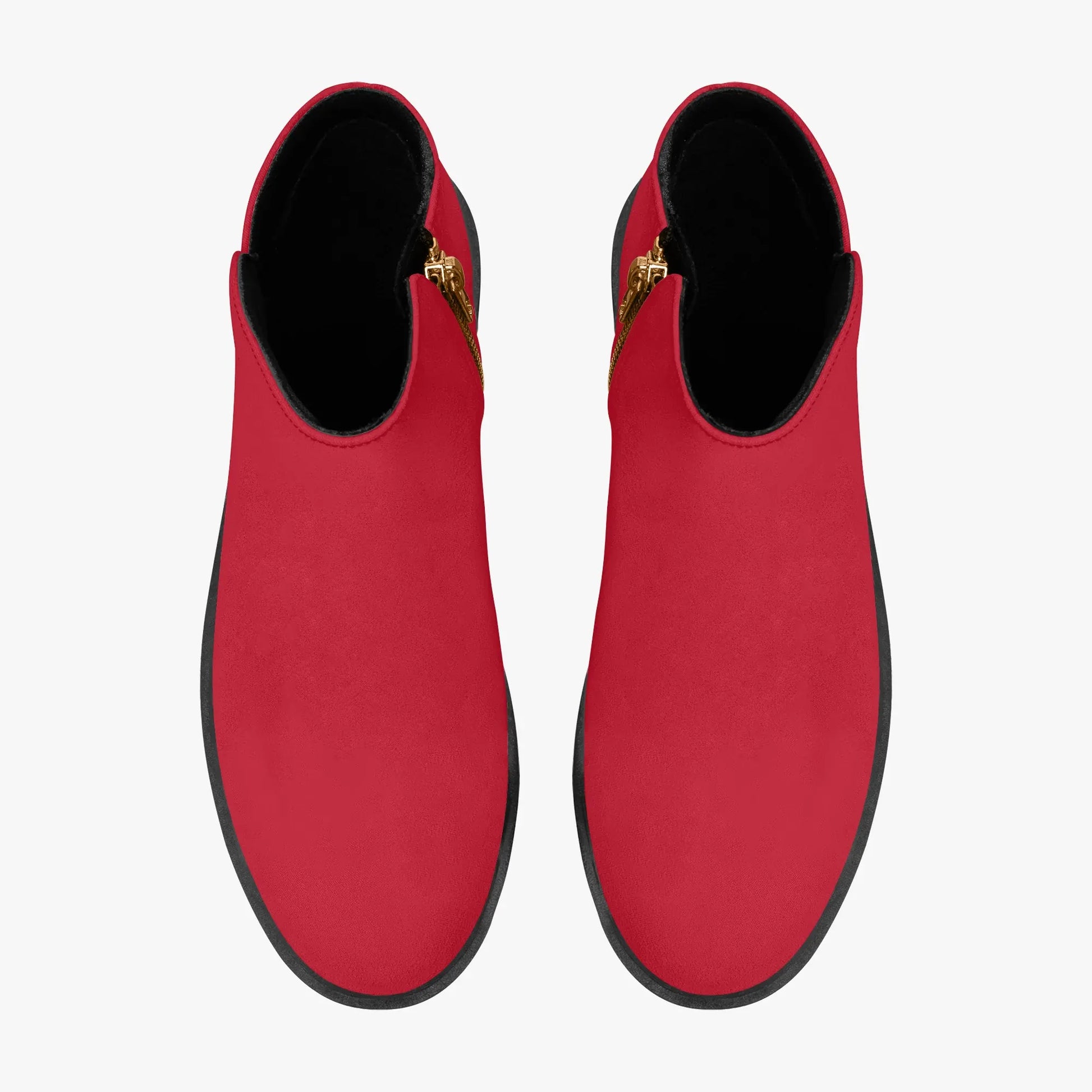 rote-elegante-reissverschluss-stiefeletten-stiefeletten-jlr-design-7 - JLR Design