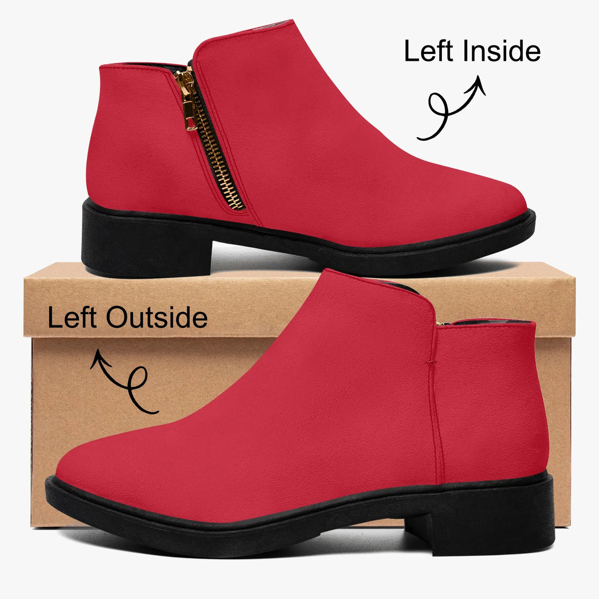 rote-elegante-reissverschluss-stiefeletten-stiefeletten-jlr-design-jlr-design-de-4 - JLR Design