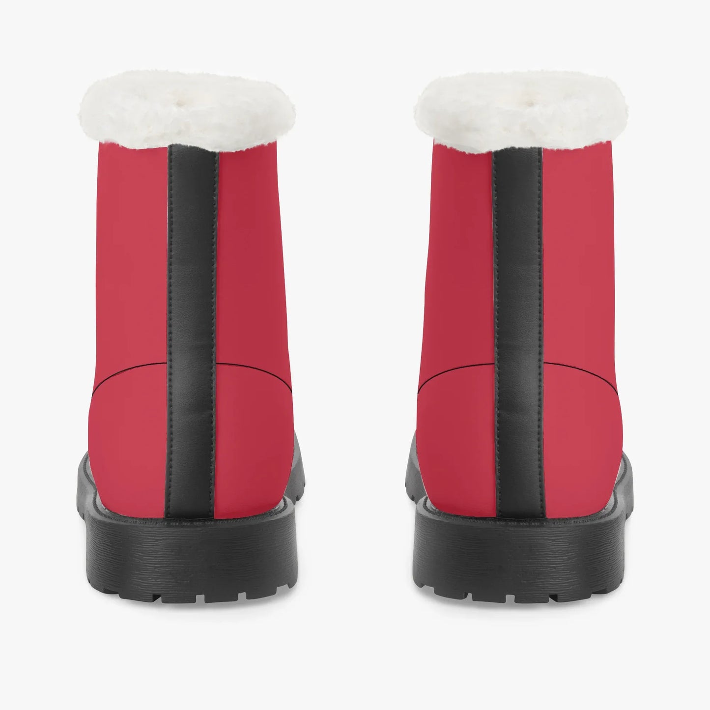 rote-faux-fur-leder-boots-boots-jlr-design-6 - JLR Design