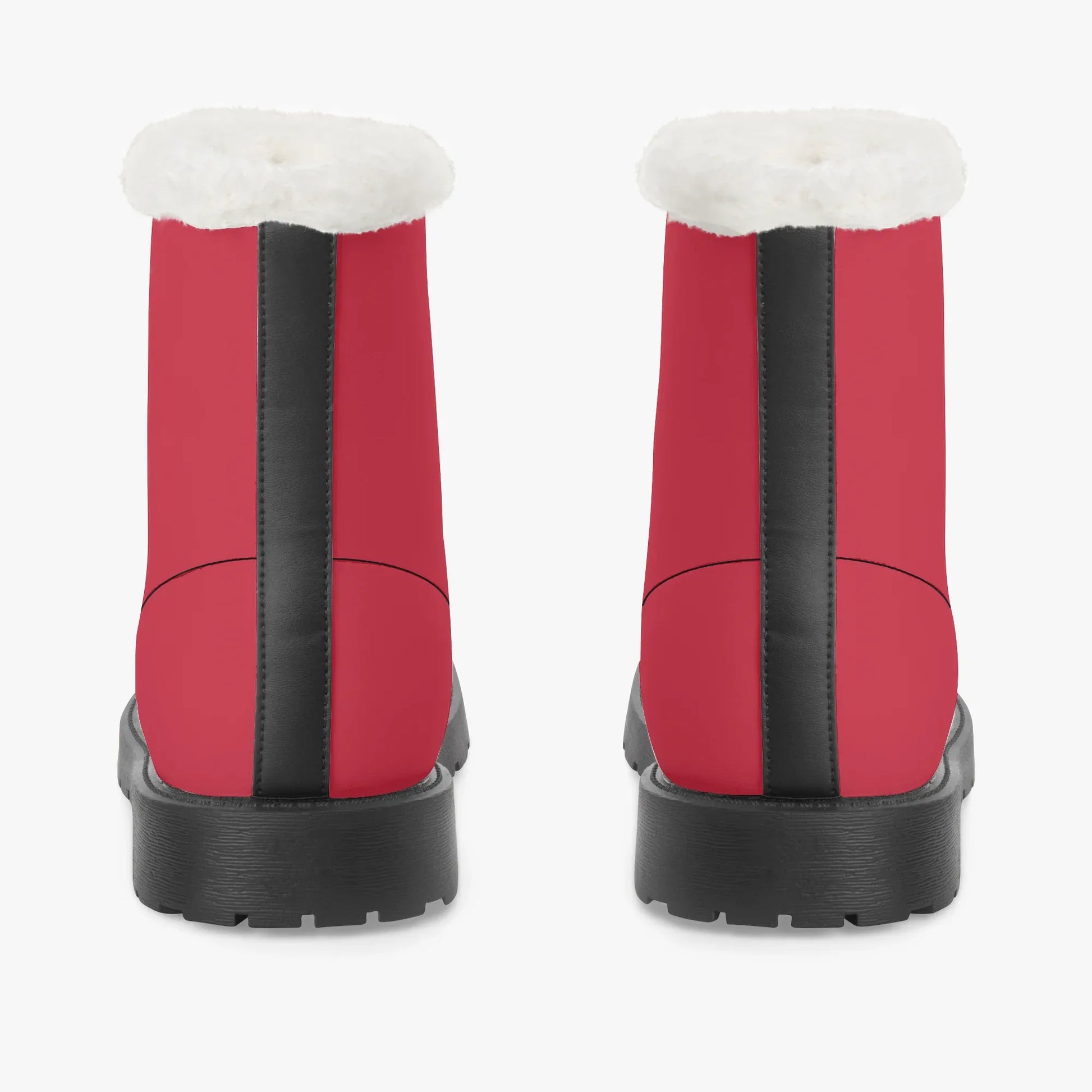 rote-faux-fur-leder-boots-boots-jlr-design-6 - JLR Design