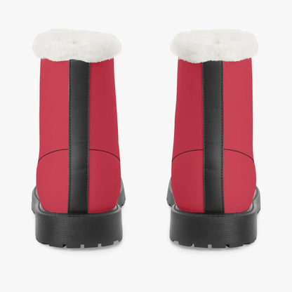 rote-faux-fur-leder-boots-boots-jlr-design-6 - JLR Design