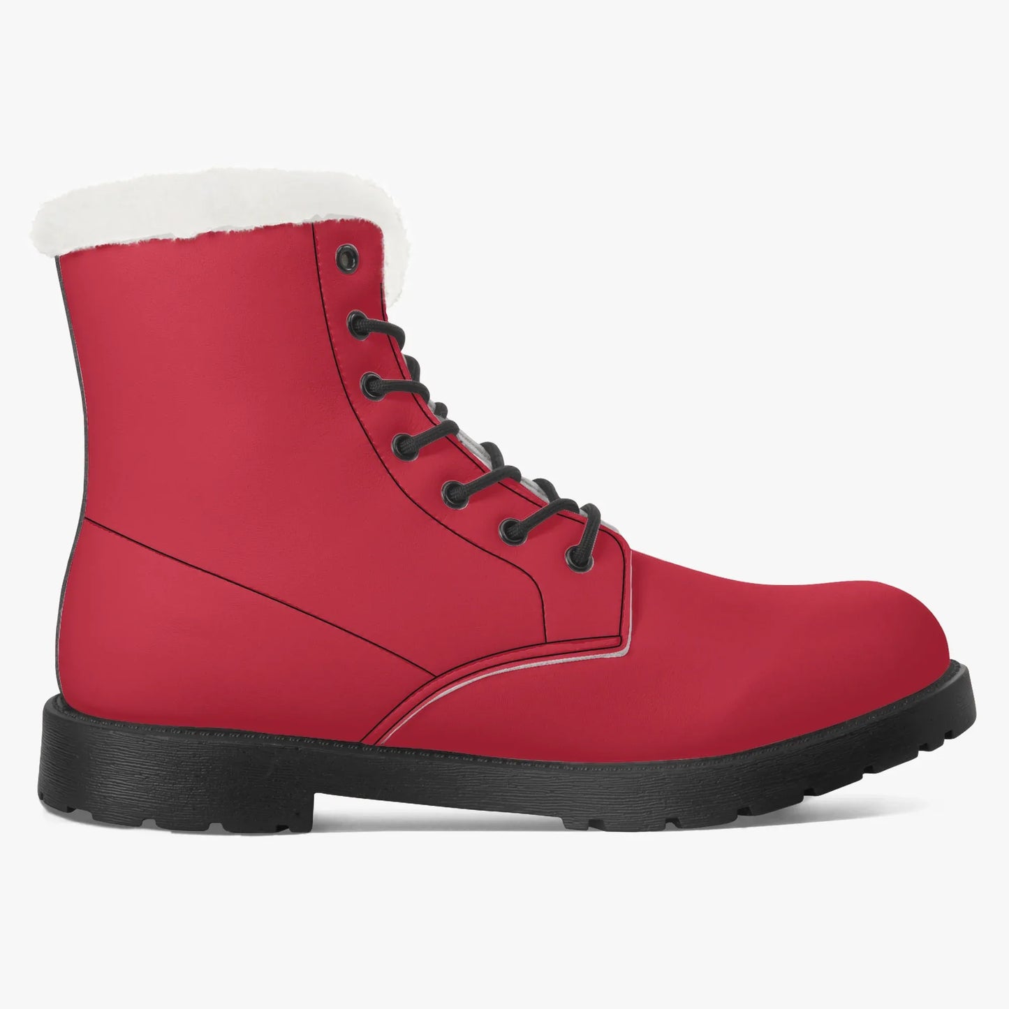 rote-faux-fur-leder-boots-boots-jlr-design-8 - JLR Design